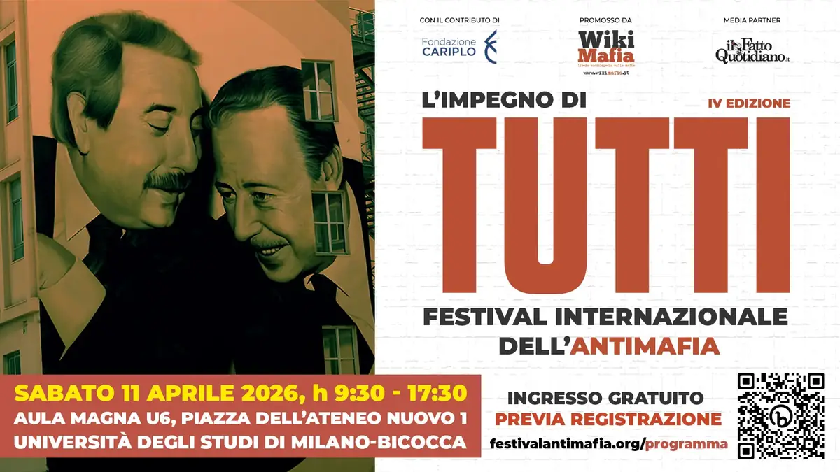 Il Festival Internazionale dell’Antimafia torna a Milano: eventi, film e incontri in tutta la città e hinterland