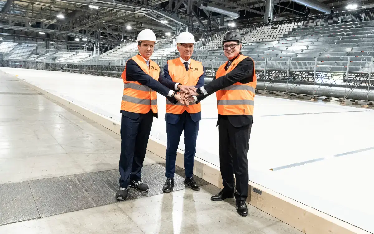 Olimpiadi Milano-Cortina 2026, Abodi in sopralluogo a Fiera Milano: “Un modello per il mondo”