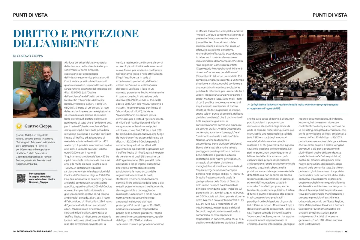 Diritto e protezione dell’ambiente