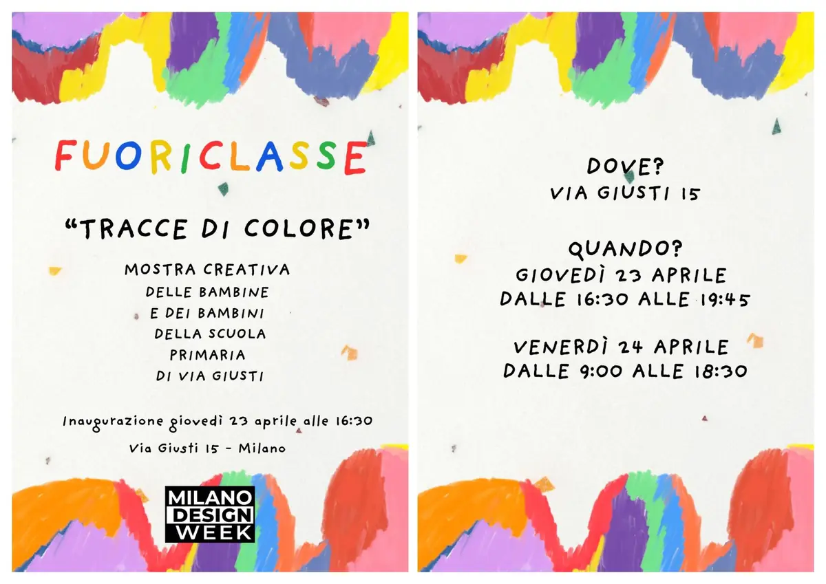 Torna il progetto FuoriClasse alla Milano Design Week: le scuole Ciceri-Visconti e Giusti aprono le aule alla città tra arte e sostenibilità