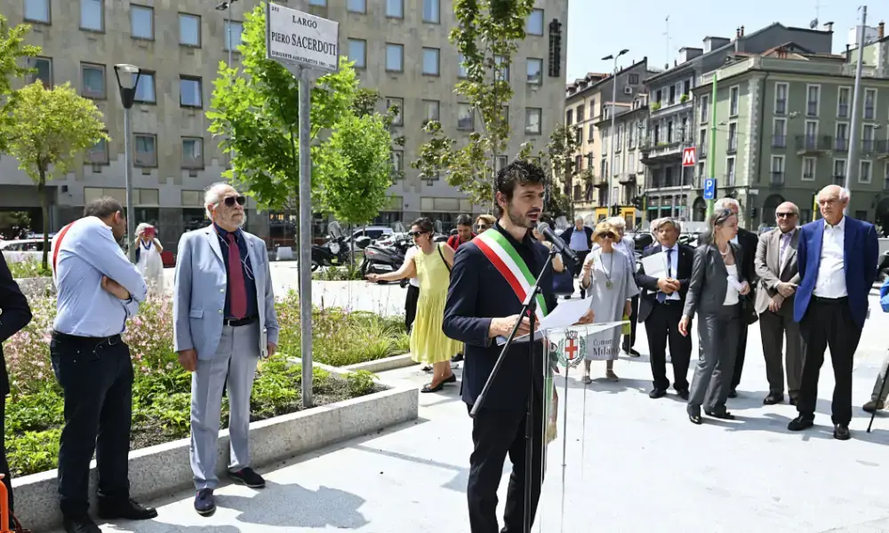 Inaugurato Largo Piero Sacerdoti: un nuovo spazio tra memoria e innovazione nel cuore di Milano