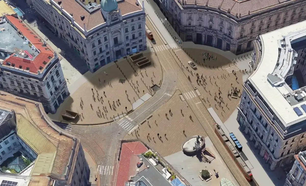 Piazza Cordusio. Foto credits: Comune di Milano
