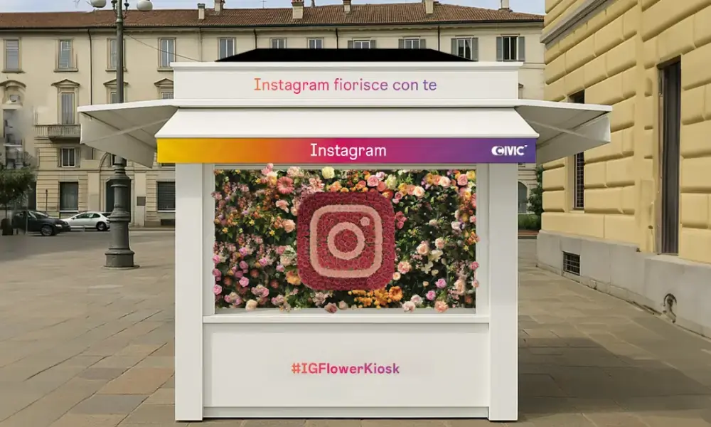 Instagram apre a Milano il primo Flower Kiosk dedicato al benessere e alla sicurezza digitale