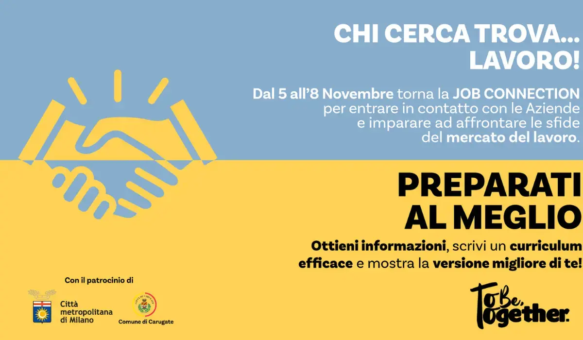 Torna “Job Connection”: al Centro Carosello di Carugate talenti e aziende si incontrano per lavorare insieme