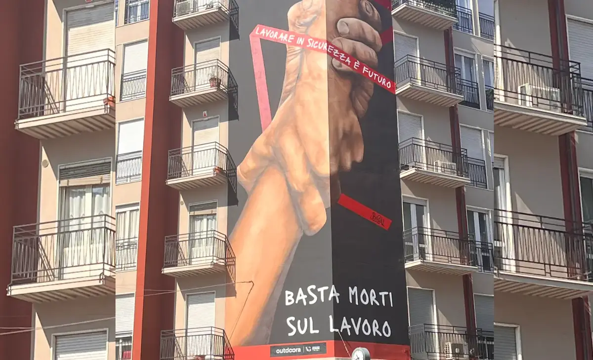 Milano: inaugurato il Murale “Basta Morti sul Lavoro” per promuovere la cultura della sicurezza