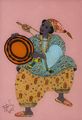 Mbida - Sénegal (2007) - pittura su vetro - 47x32cm