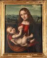 "Madonna del latte" di Marco D'Oggiono prima del restauro